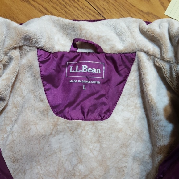 Goose down LLBean purple coat EUC - Picture 2 of 8